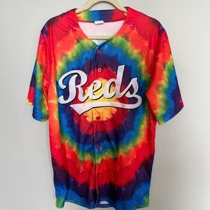 Tie-Dye Jerry Garcia Reds Jersey MLB